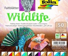 Origami Folia WILDLIFE 15x15 cm, 50 lapų