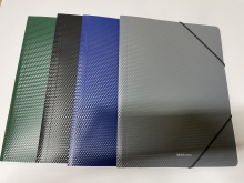 Plastikinis dėklas su guma DIAMOND ORIGINAL, ErichKrause, A4, 5mm, 600mkr, 4 spalvos