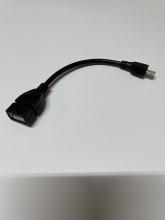 Kabelis USB2.0 A lizdas - micro USB B kištukas 0,2m, OTG. juodas