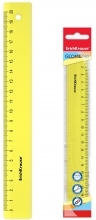 Plastikinė liniuotė NEON, ErichKrause, 20cm ilgio, neoninė geltona sp