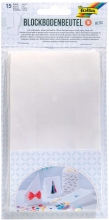 Popieriniai maišeliai baltos spalvos, 17,5 x 10 x 5,5 cm., 15 vnt.