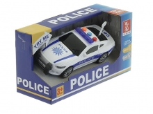 Policijos mašina su garsais ir šviesomis