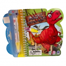 Knygelė spalvinimui Dinozaurai su rašikliu