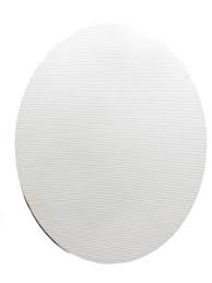 Drobė gruntuota ant MPP plokštės ovalo formos 18x24 cm