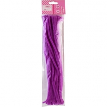 Pūkuota viela deVENTE 6mm 30cm 30vnt pak, violetinės spalvos