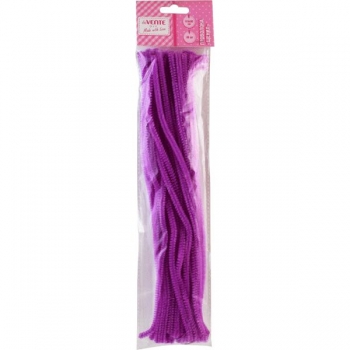 Pūkuota viela deVENTE 6mm 30cm 30vnt pak, violetinės spalvos