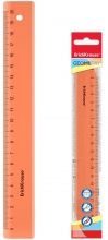 Plastikinė liniuotė NEON, ErichKrause, 20cm ilgio, neoninė oranžinė sp.