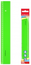 Plastikinė liniuotė NEON,ErichKrause,30cm ilgio,neoninė žalia sp.