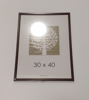 Rėmelis 30x40cm AURA 1303406 tamsiai rudos spalvos