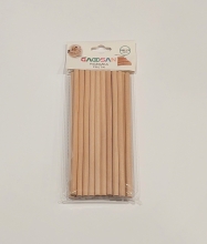 Mediniai pagaliukai,apvalūs,6x15cm,20vnt