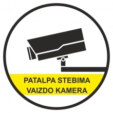 Lipnus zenklas PATALPA STEBIMA VAIZDO KAMERA