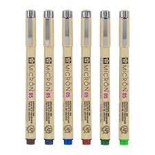 Rapitografų rinkinys Sakura Pigma Micron 0.45 mm 6 žemės spalvos