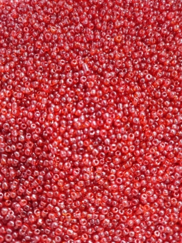 Biseris 20g, 2mm,šviesiai raudonas blizgus (105)