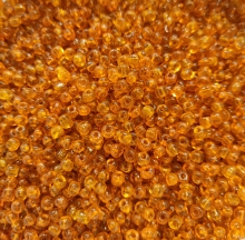 Biseris 20g, 3.6mm, oranžinis skaidrus blizgus (9B)