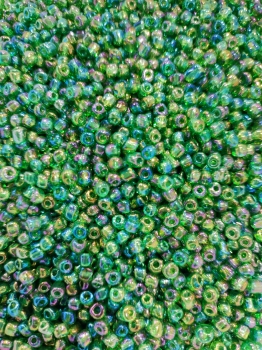 Biseris 20g, 3.6mm, žalias chameleonas blizgus (167)
