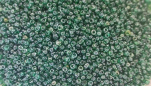 Biseris 20g, 3.6mm, samanų žalia blizgi spalva (107b)