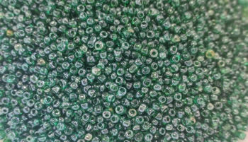 Biseris 20g, 3.6mm, samanų žalia blizgi spalva (107b)