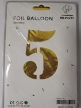 Balionas folijos, įv. skaičių, aukso, sidabro, šv. rožinės spalvų 100cm.