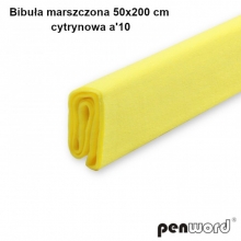 Popierius krepinis 50x200cm PENWORD citrinos geltonas