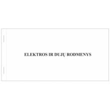 Knygelė ELEKTROS IR DUJŲ RODMENYS, 105x207mm, 31 lapas