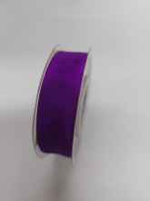 Organzos juostelė ritėje,violetinės spalvos 20mm