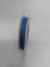 Organzos juostelė 6mm,mėlynos spalvos