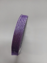 Dekoratyvinė juostelė, blizgi, violetinė, 1,2cm. (25Y)