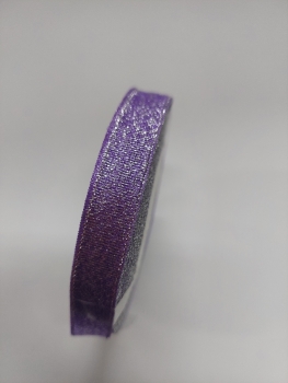 Dekoratyvinė juostelė, blizgi, violetinė, 1,2cm. (25Y)