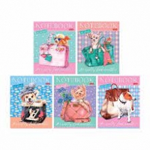 Sąsiuvinis A5, langel. 48l. Fashion Dogs