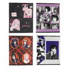 Sąsiuvinis 48 lapų,langeliais A5 Anime