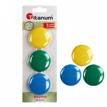 Magnetai lentai 50mm, 3vnt. MIX TITANUM
