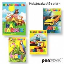 Spalvinimo knygelė PENWORD A5, 16psl, Serija 4