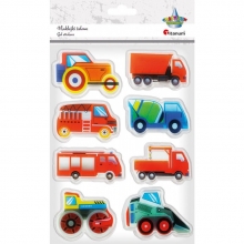 Lipdukai geliniai “Transportas” 8vnt., daugkartiniai, TITANUM