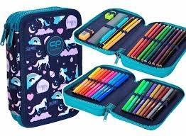 Forminis dviejų skyrių penalas su priedais CoolPack Happy Unicorn