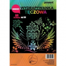 Kūrybos rinkinys gratažui A4/10l. WZ 04 Margaspalvis PENWORD