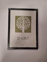 Rėmelis 21x29,7cm AURA 1303031 plastikinis, juodas