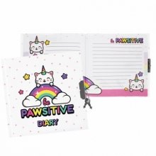 Dienoraštis su spinele Starpak Katinas vienaragis 13,5 x 13,5 cm