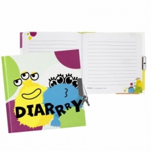 Dienoraštis su spinele Starpak Monstriukai 13,5 x 13,5 cm