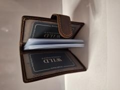 Dėklas kortelėms tamsiai rudos sp.