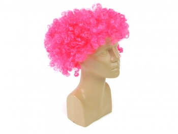 Plaukų perukas garbanotas NEO rožinės spl. 21x20 cm.