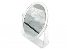 Stovintis veidrodis 2 pusių plast. rėm. 14x17,5 cm.