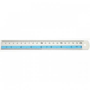 Liniuotė 20cm aliumininė Nr.001