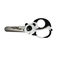 Vaikiškos žirklės FISKARS, su panda, 13 cm