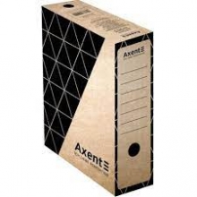 Archyvinė dėžė AXENT, A4, 350x255x100mm, rudos sp.