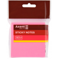 Lipnūs lapeliai užrašams AXENT Delta, 75x75mm, 100 lapelių, ryškiai rožinės sp