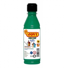 Akriliniai dažai JOVI 250 ml, tamsiai žalios spalvos