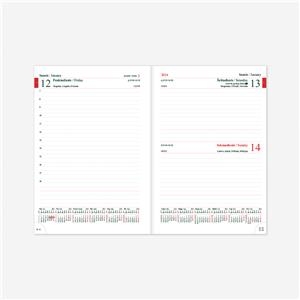 Kalendorius MANAGER A5, 2026m juodos sp., PU