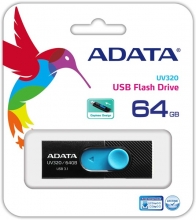 Atmintinė ADATA UV320 64GB USB 3.2 juoda