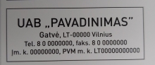 Teksto plokštė antspaudo korpusui Automatik 912, Colop 30