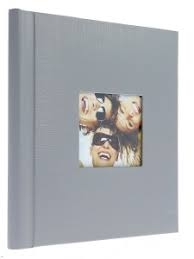 Albumas GEDEON 22,5x28, 40 magnetinių puslapių, spiralinio rišimo 10x15 160, pilkas